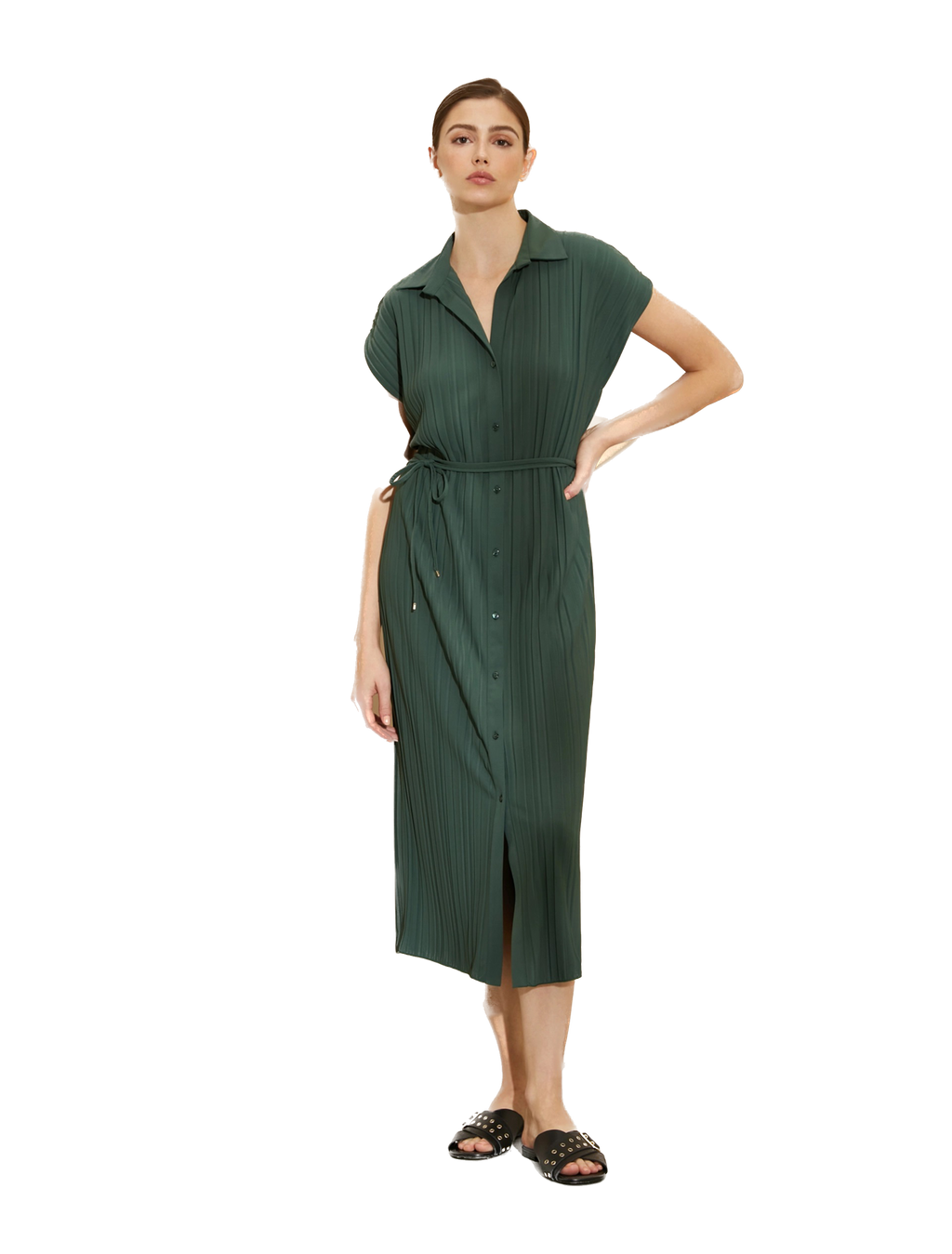 PNK-G6210323P FRISBEE KHAKI DRESS