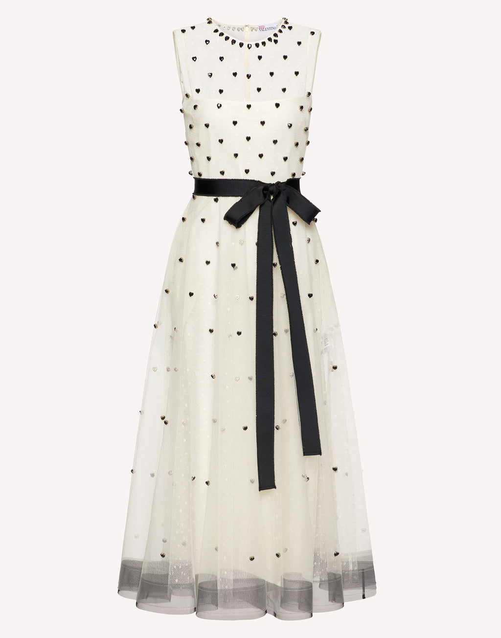 RDV-2R3VA22V6S4 CREAM HEART STN DRESS