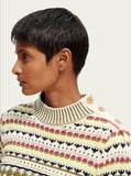 SAS-17098423PLM MULTI STITCH TOP