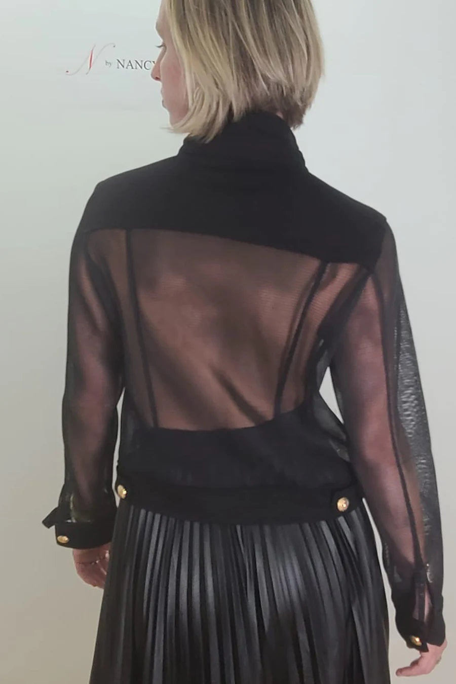 NCY-T1855 BLACK CARDIGAN