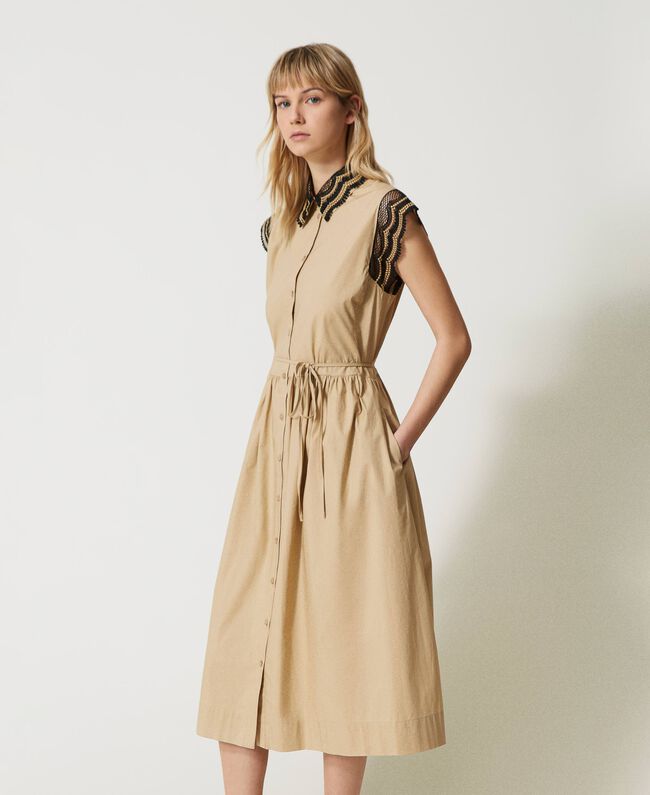 TWS-231TT2120 BEIGE&BLACK DRESS