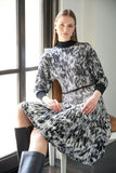 MGW-L9909E BLACK&WHITE DRESS