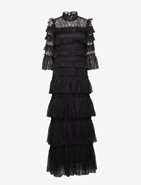 BYM-2171170 CARMINE BLACK GOWN