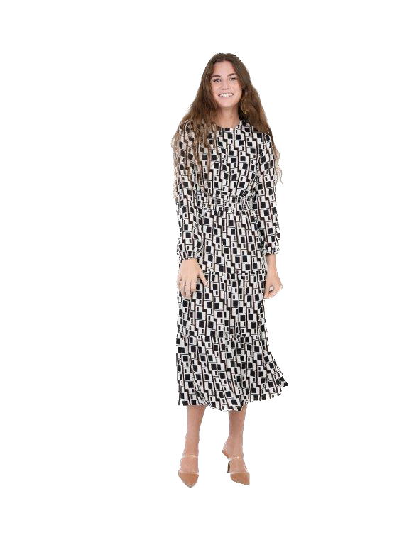 DEJ-SB3CM8273DM BLACK&WHITE DRESS