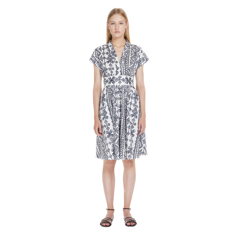 MRL-233221313 TAMARO BLK&WTE DRESS