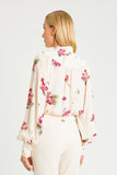 TWS-231TP2704 WHITE FLORAL BLOUSE