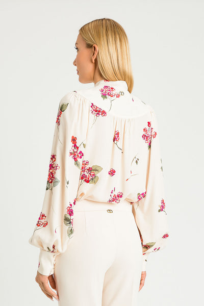 TWS-231TP2704 WHITE FLORAL BLOUSE