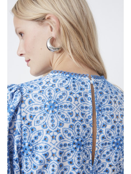 SUN-S23C0755 LOUCIA BLUE BLOUSE