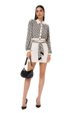 ELS-CA00831E2 CREAM&BLACK BLOUSE