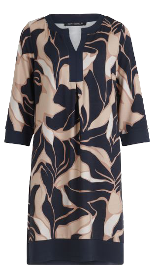 BTB-13321869 BLUE&BEIGE DRESS