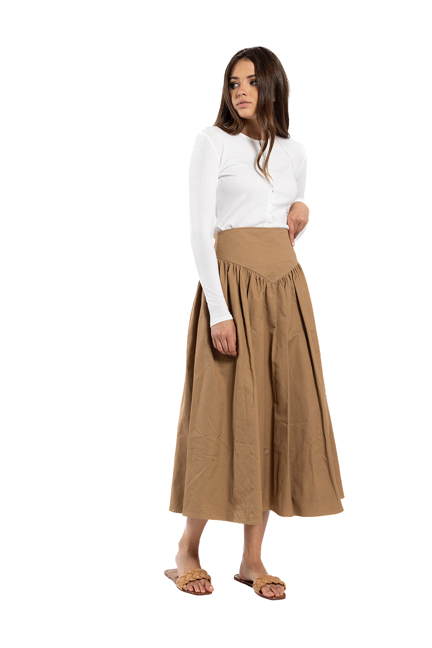 O&E-T826T TAN V YOKE SKIRT