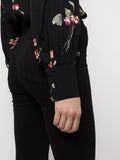 TWS-231TP2704 BLACK FLORAL BLOUSE