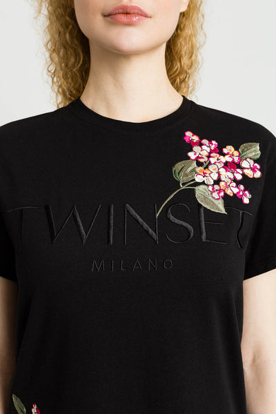 TWS-231TP2780 BLACK LOGO T-SHIRT