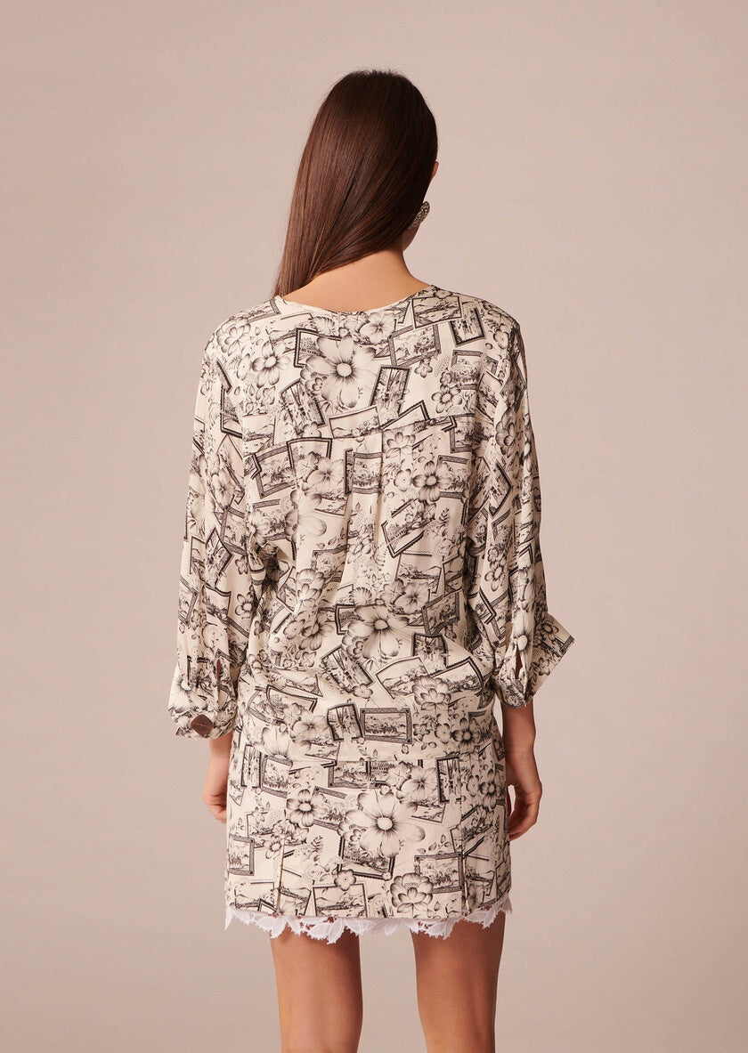 TAJ-TRTOP23TR206 TABATA PRINT BLOUSE