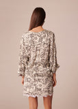 TAJ-TRTOP23TR206 TABATA PRINT BLOUSE