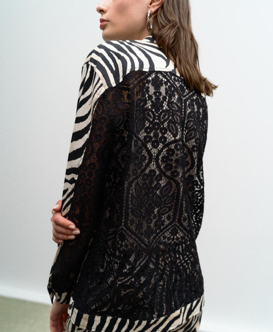 ACC-33-1033-571 BEIGE&BLACK BLAZER