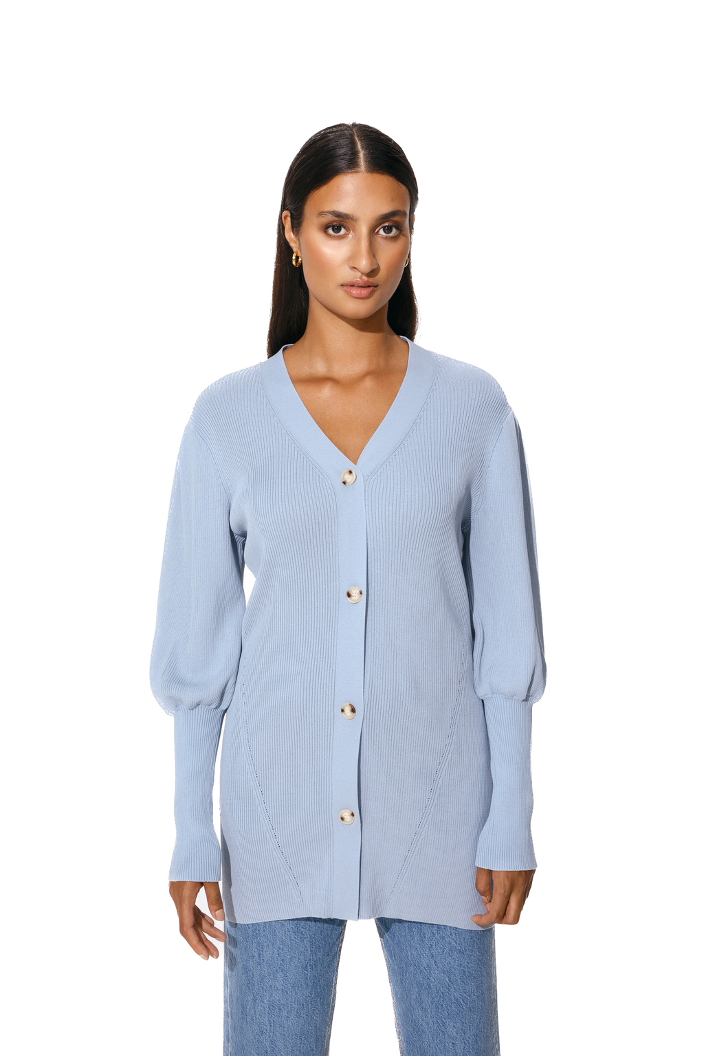 BYM-3025416 ISSA BLUE CARDIGAN