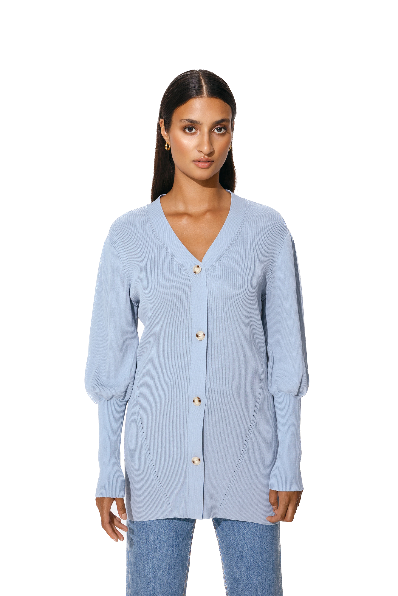 BYM-3025416 ISSA BLUE CARDIGAN