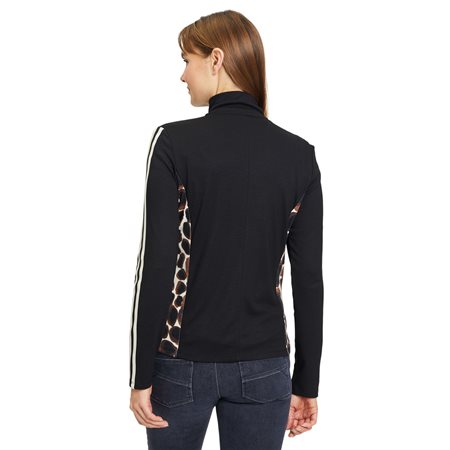 BTB-42131005 BLACK&BROWN CARDIGAN