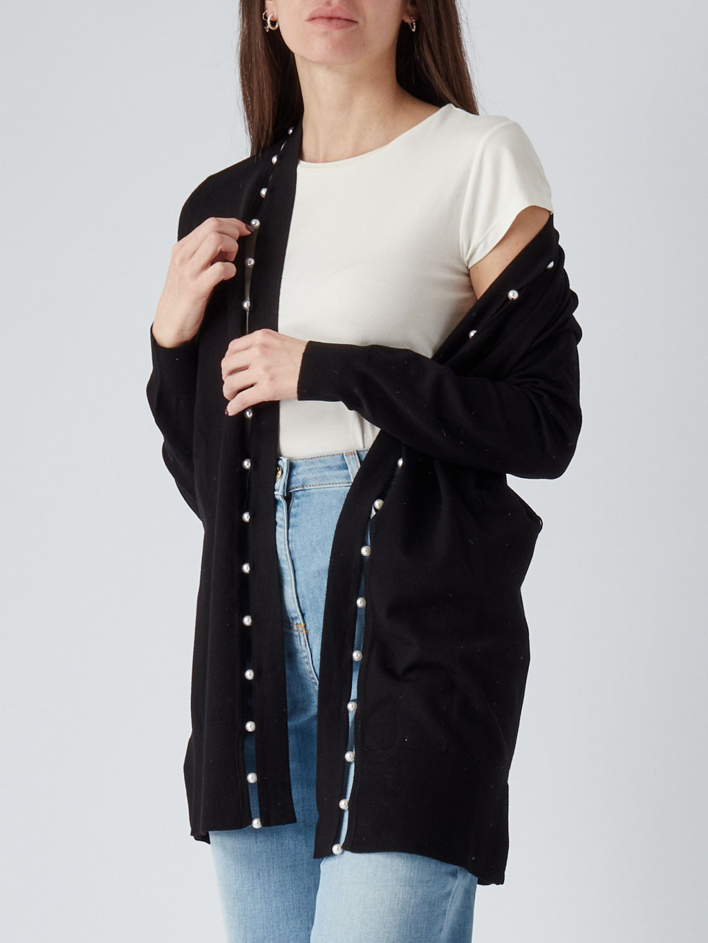 TW-231TP3482 BLACK CARDIGAN