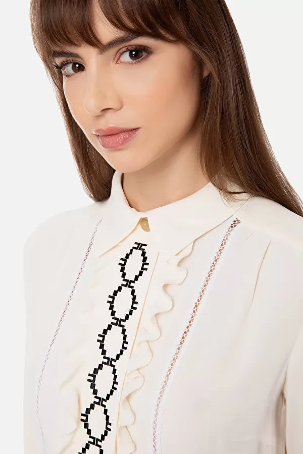 ELS-CA02831E2 CREAM SHIRT