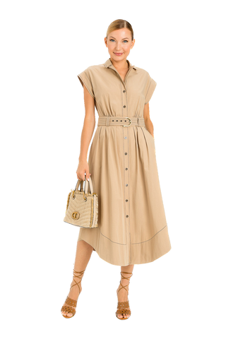 TWS-231TT2102 BEIGE DRESS