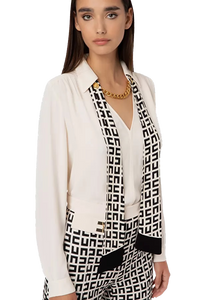 ELS-CA00231E2 CREAM BLOUSE