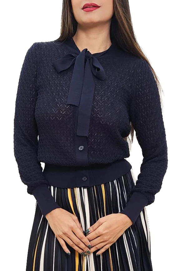 NCY-L62048 NAVY CARDIGAN