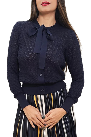 NCY-L62048 NAVY CARDIGAN