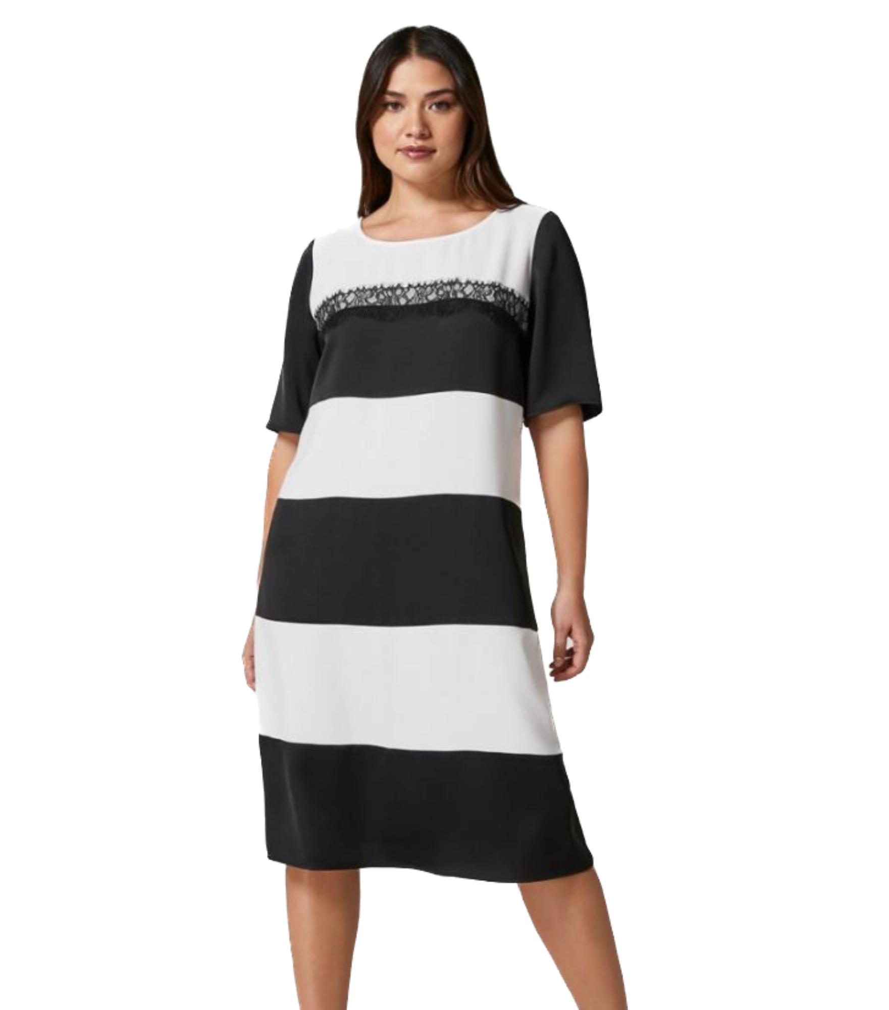 PER-1221223 DAISY BLACK DRESS