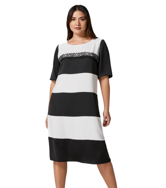 PER-1221223 DAISY BLACK DRESS