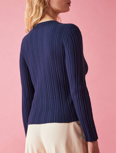 IBL-23734101312 CASCIA BLK CARDIGAN