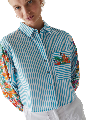 IBL-2371112032200 CARLOS BLUE SHIRT