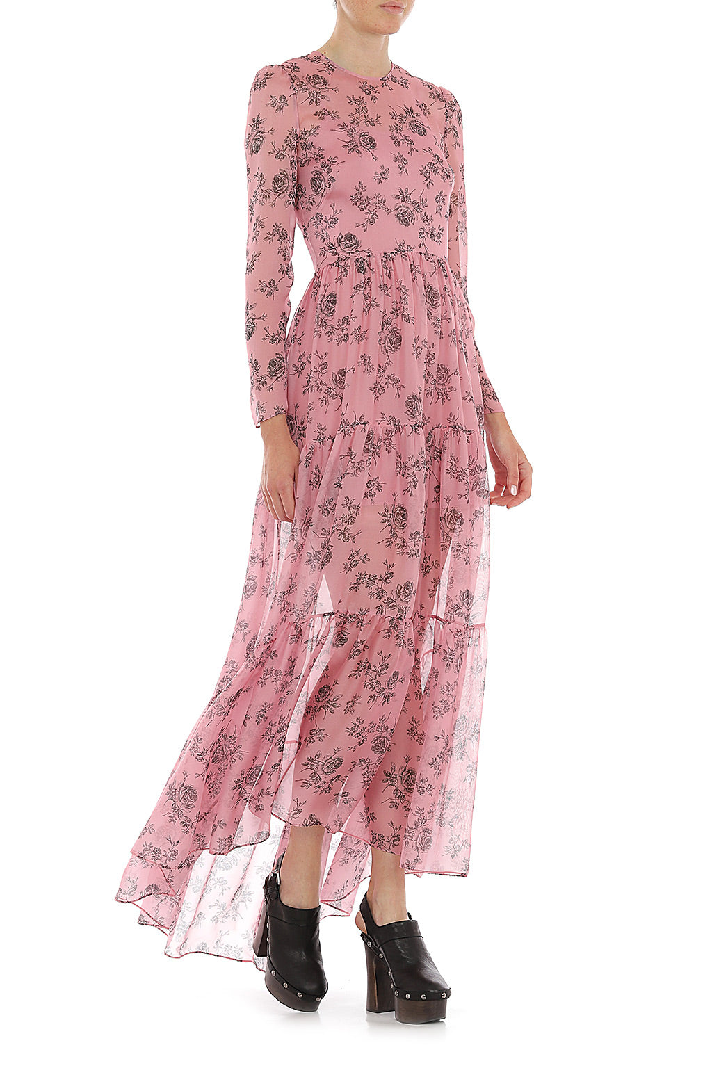 PHY-0455 PINK PRINT DRESS