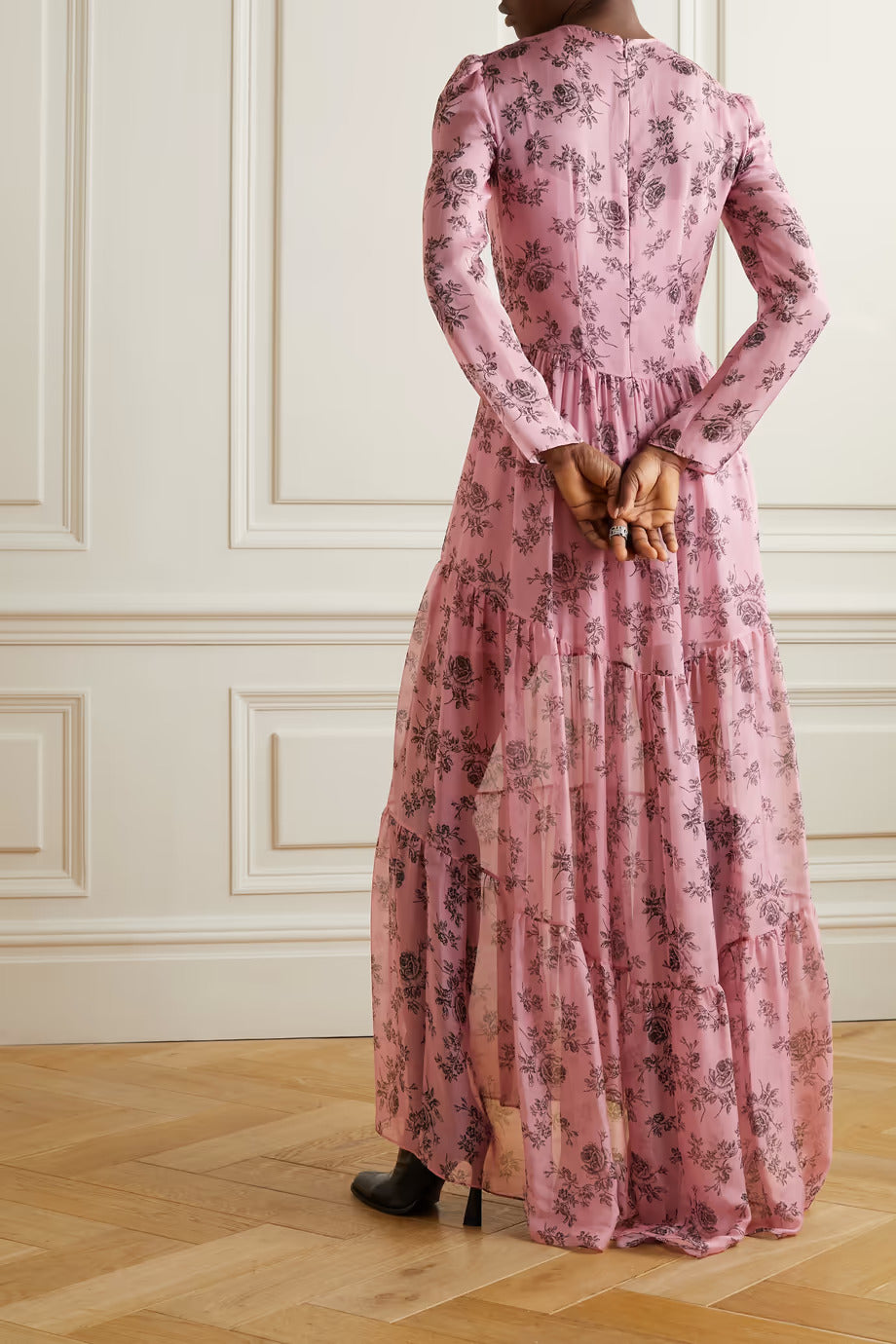 PHY-0455 PINK PRINT DRESS