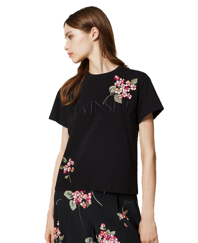 TWS-231TP2780 BLACK LOGO T-SHIRT