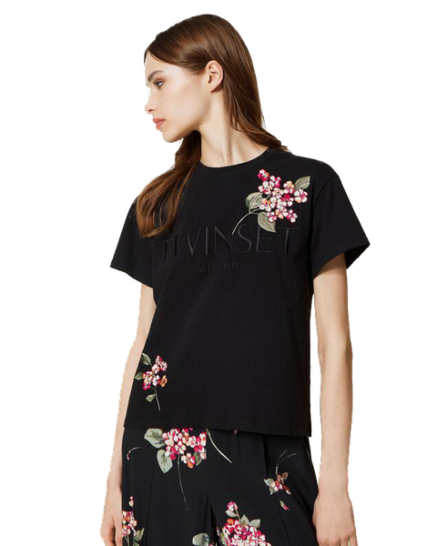 TWS-231TP2780 BLACK LOGO T-SHIRT
