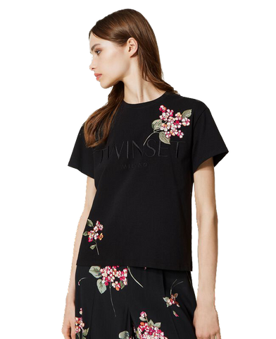 TWS-231TP2780 BLACK LOGO T-SHIRT
