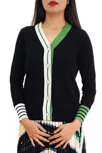NCY-L62044 BLACK CARDIGAN