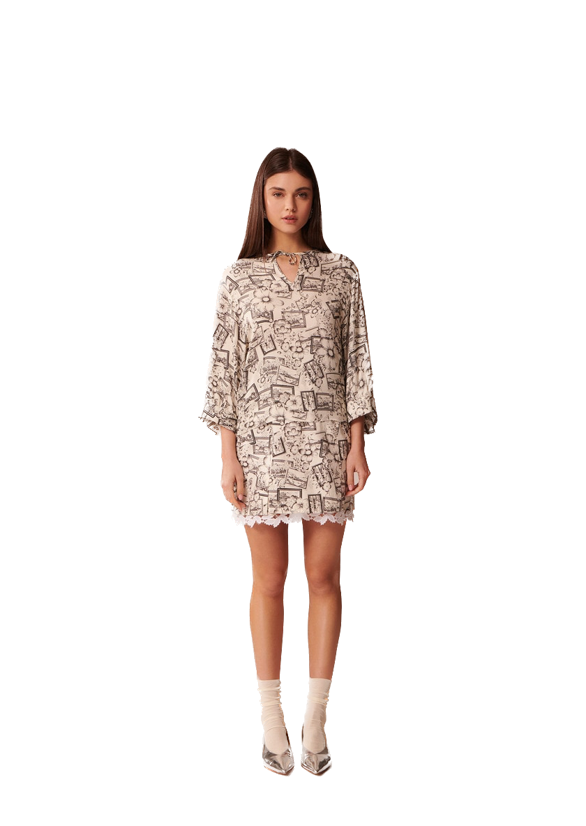 TAJ-TRTOP23TR206 TABATA PRINT BLOUSE