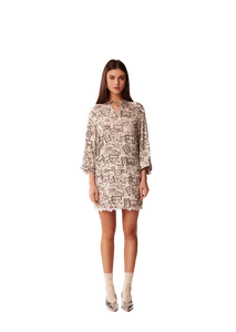 TAJ-TRTOP23TR206 TABATA PRINT BLOUSE