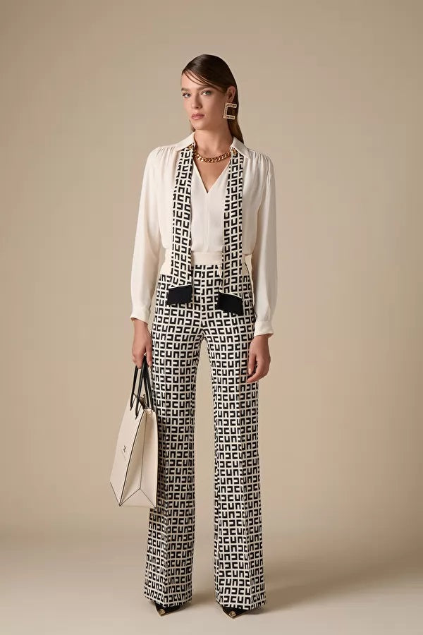 ELS-CA00231E2 CREAM BLOUSE