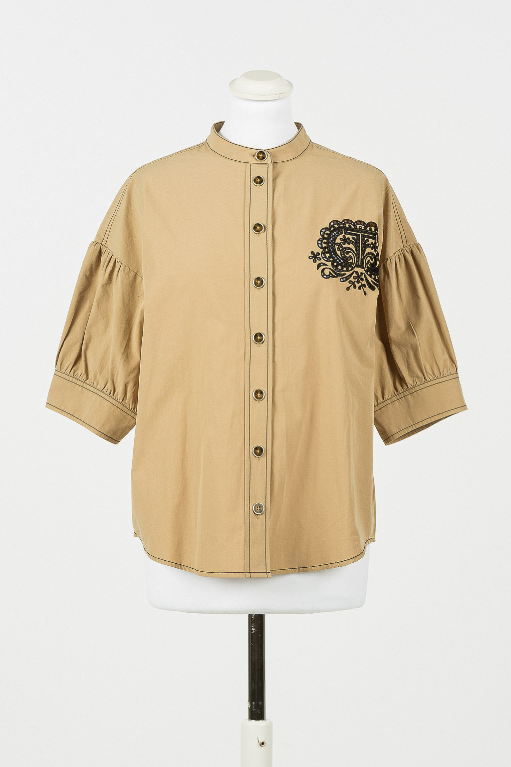 TWS-231TT2107 BEIGE BLOUSE