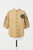 TWS-231TT2107 BEIGE BLOUSE