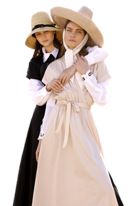 NOI-1158 ALT BEIGE WRAP DRESS