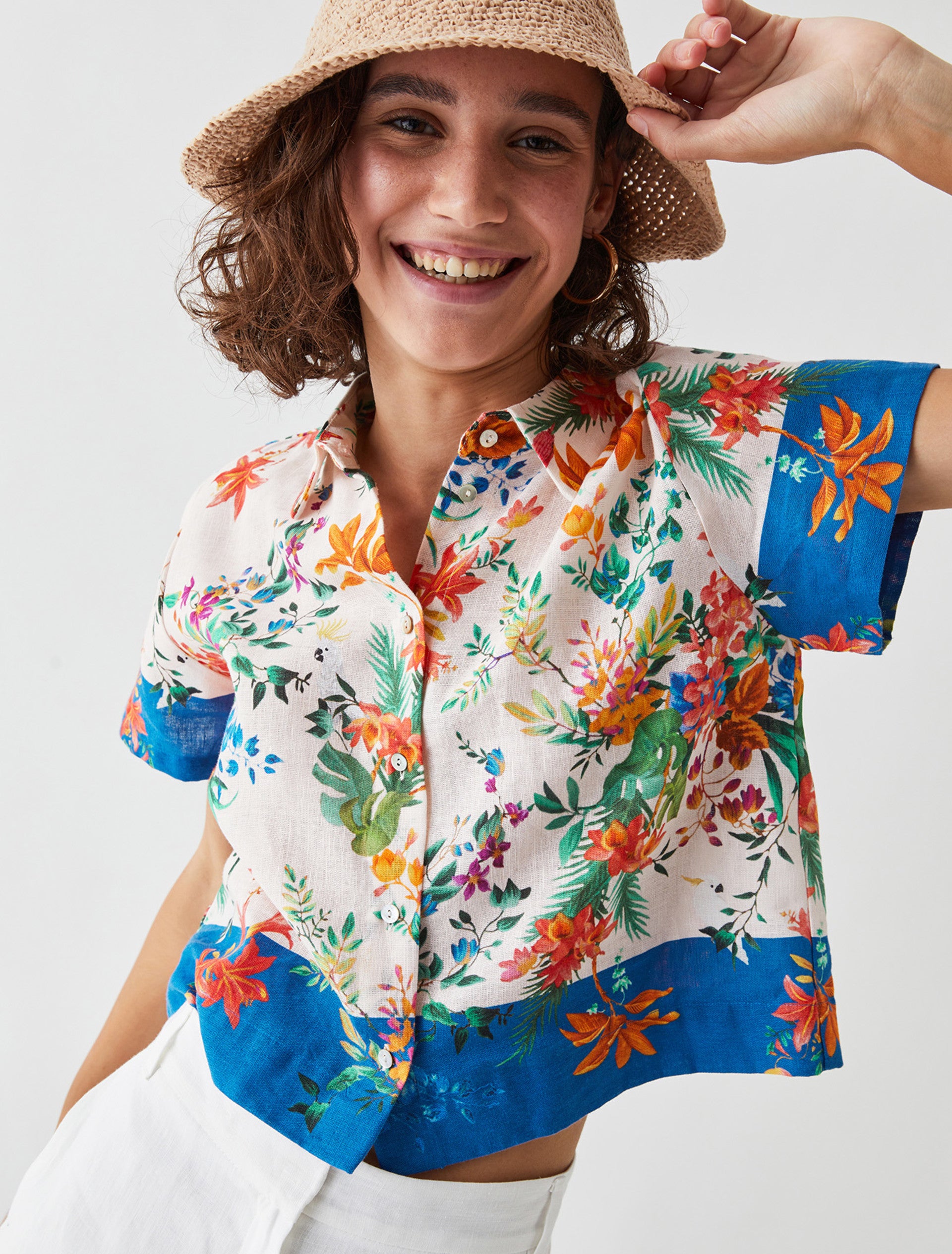IBL-23711119322 CORTONA FLORAL SHIRT