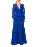 ABF-0453 BLUE MACRAME GOWN