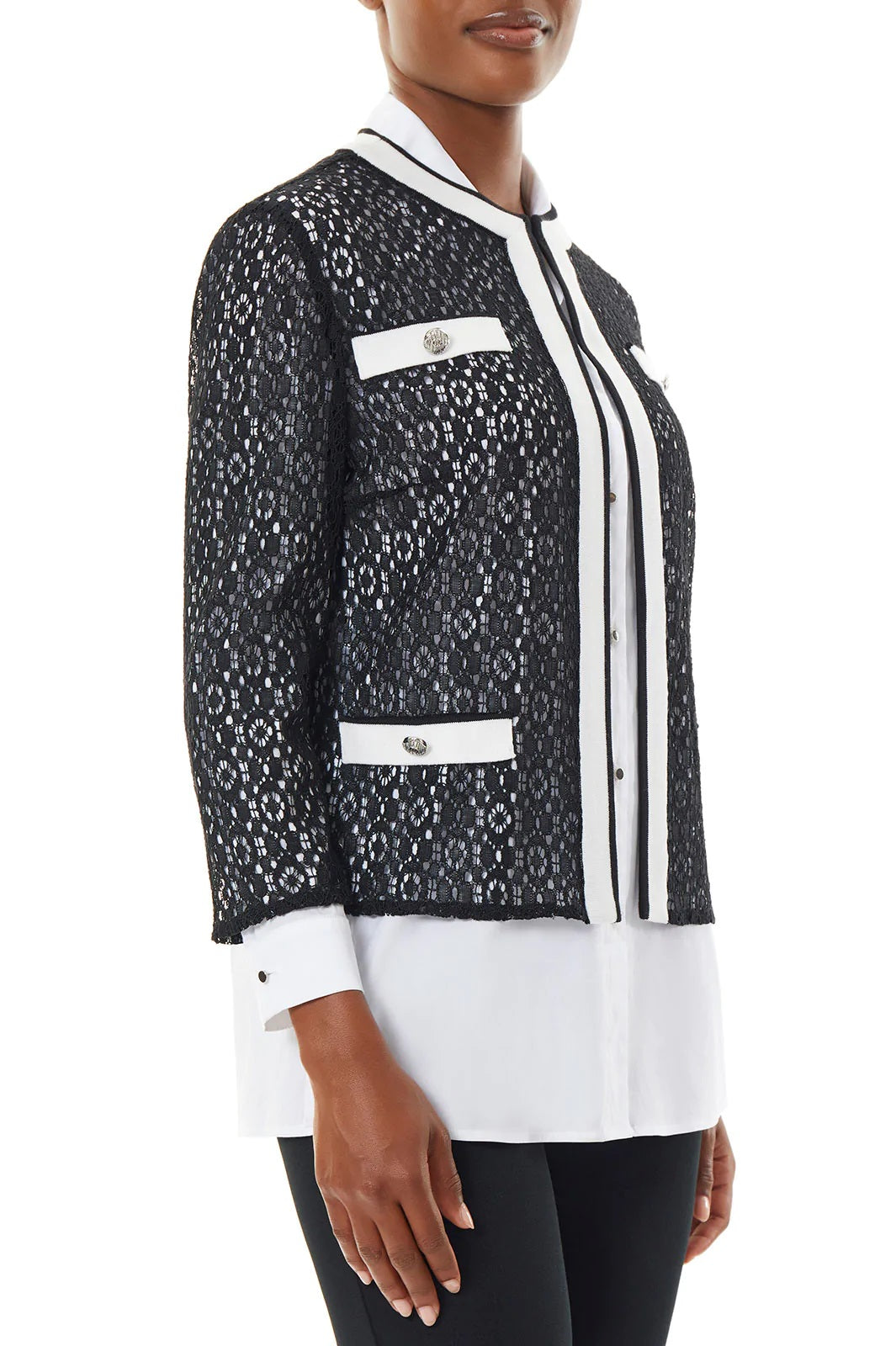 MGW-L9971AC BLACK&WHITE JACKET 2X