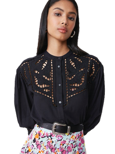 SUN-S23C07124 LONATA BLACK BLOUSE 0