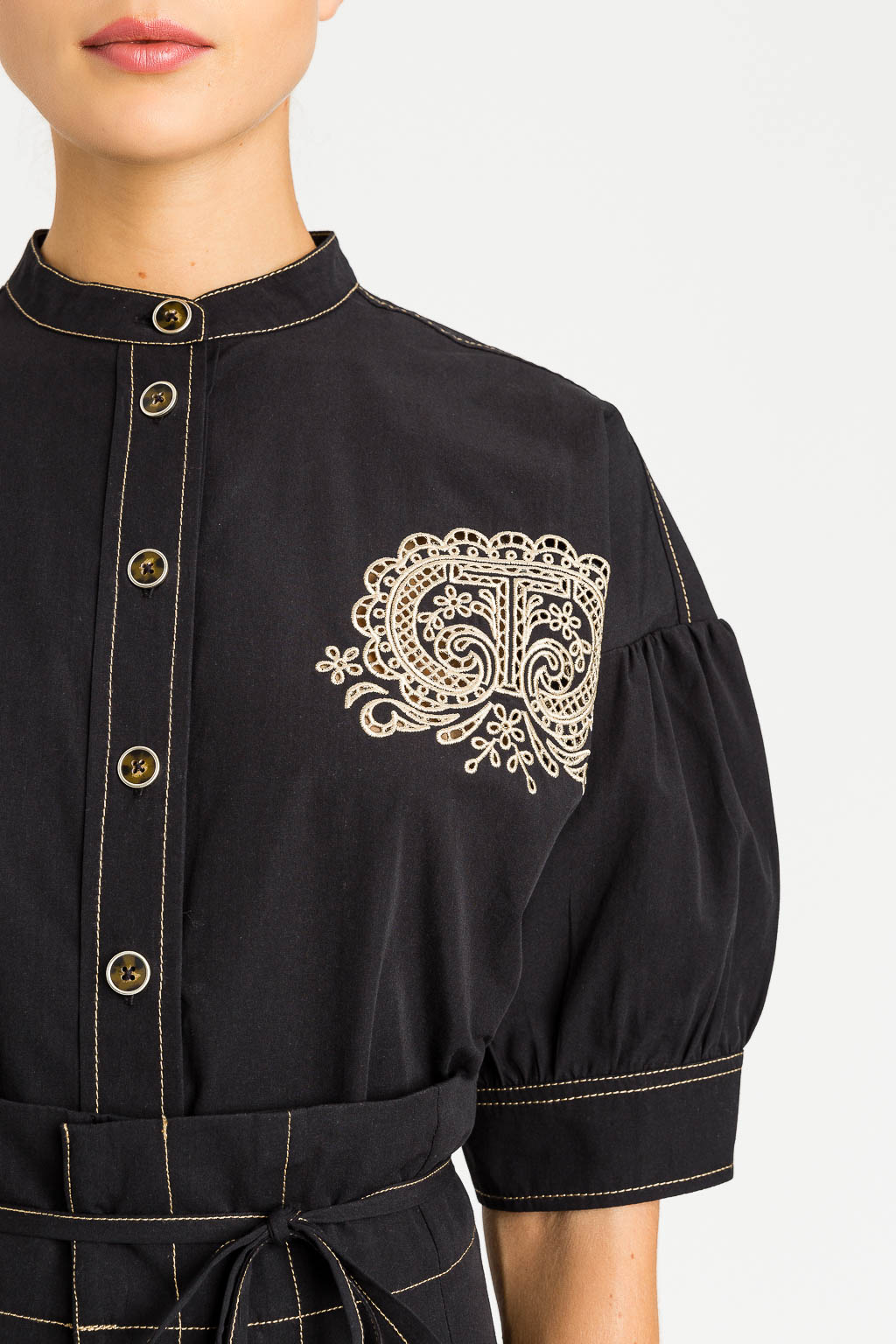 TWS-231TT2107 BLACK BLOUSE